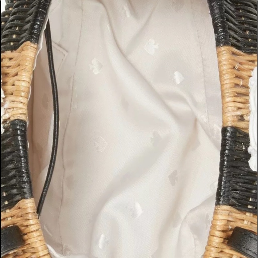 Kate Spade Down the Rabbit Hole Wicker Bee satchel - Picture 6 of 7